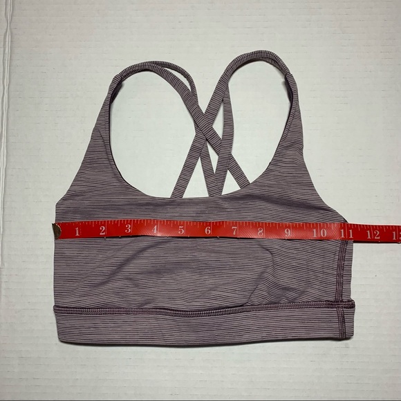 Lululemon size 2 striped energy bra - Picture 3 of 14